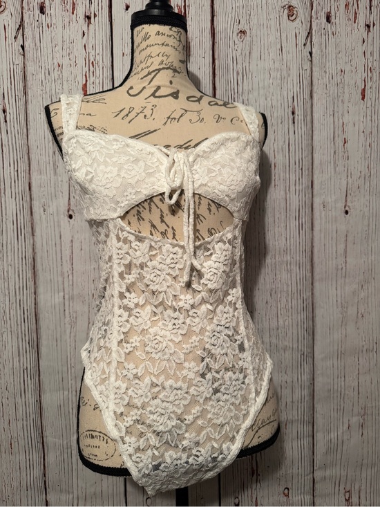 Intimately By Free People Other - Free People White Lace One-Piece Lingerie Bodysuit